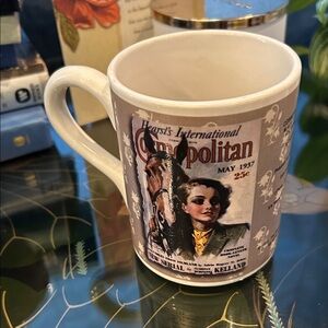 Gibson Cream and Gray Magazine Cover Mug